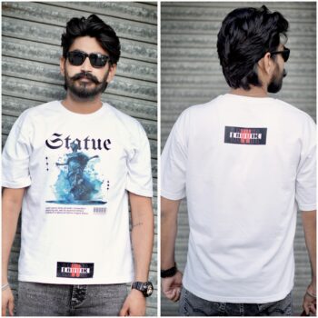 LAVVIR FRENCH TERRY COTTON PREMIUM WHITE T-SHIRT 240GSM