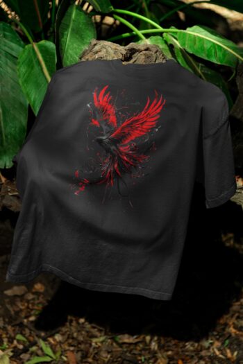 FREEDOM FRENCH TERRY PREMIUM BLACK T-SHIRT